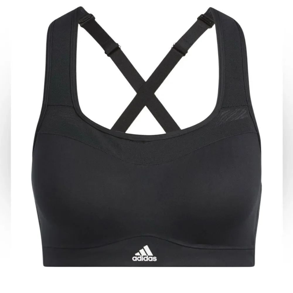 ADIDAS TLRD IMPACT TRAINING HIGH-SUPPORT BRA BLACK SIZE 2X (50-52)
